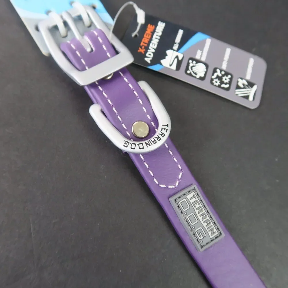 NWT 13” Purple Small Weaver Terrain Dog Brahma Webb Collar D.O.G